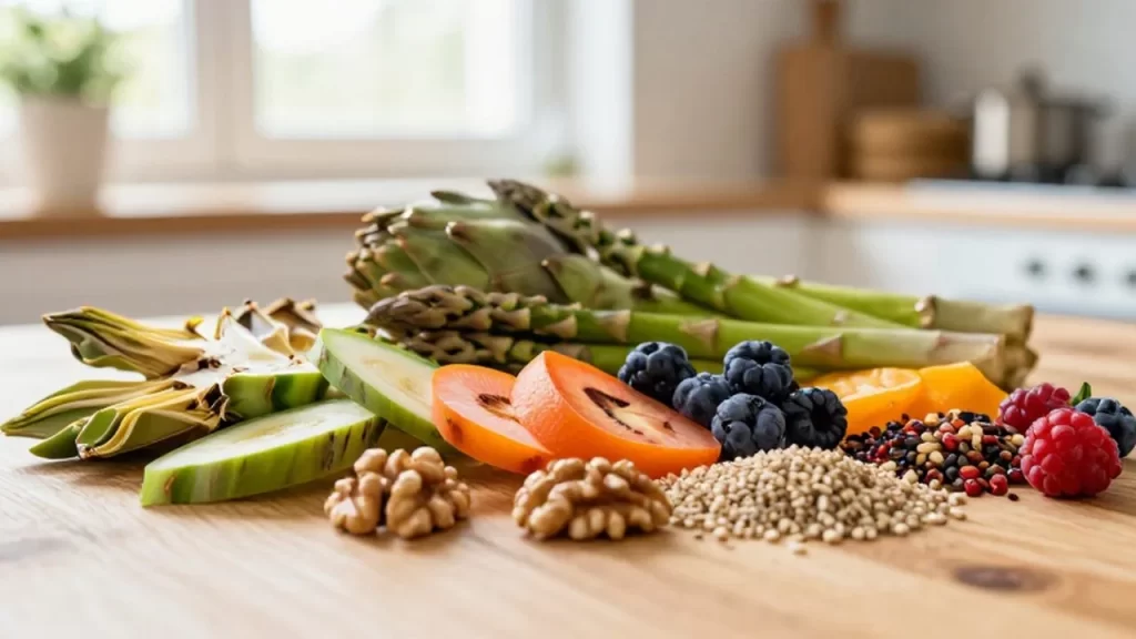 Variedad de vegetales frescos
