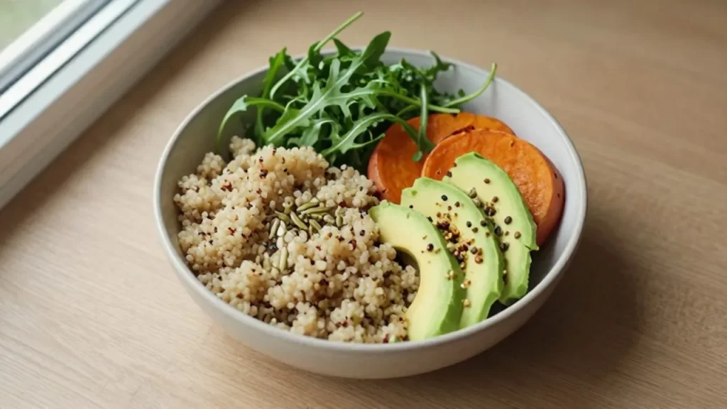Bol de quinoa con batata
