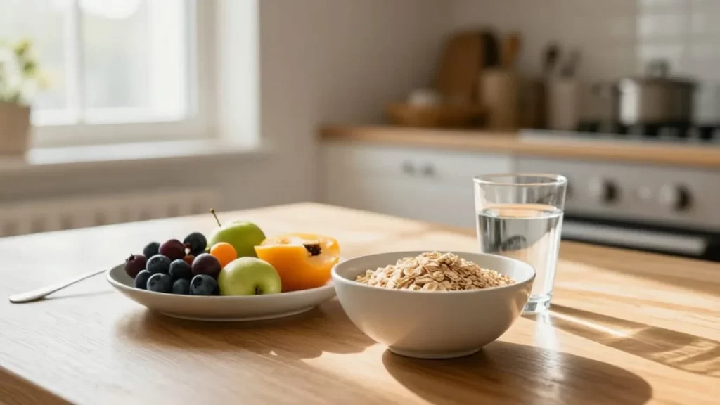 Desayuno saludable de avena